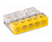 Клеммник для распред.коробки WAGO 0,5-2,5мм2 медь-медь (2273-205)